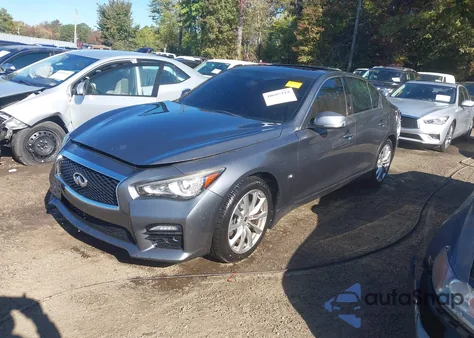 2015 Infiniti Q50 Premium from USA, damaged, VIN JN1BV7AR9FM395574